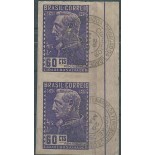 1949 C245 4° CENTENÁRIO DA FUNDAÇÃO DE SALVADOR- BA CARIMBADO EM 29.3.49, COM GOMA - 7824